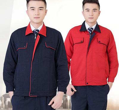 廠家定制加厚滌卡冬季工作服男士 普通工裝外套套裝批量生產